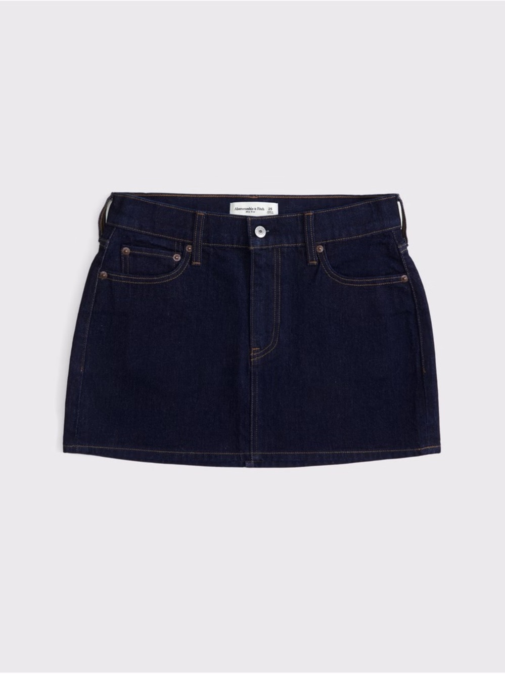 Abercrombie & Fitch Dark Indigo Denim Mini Skirt